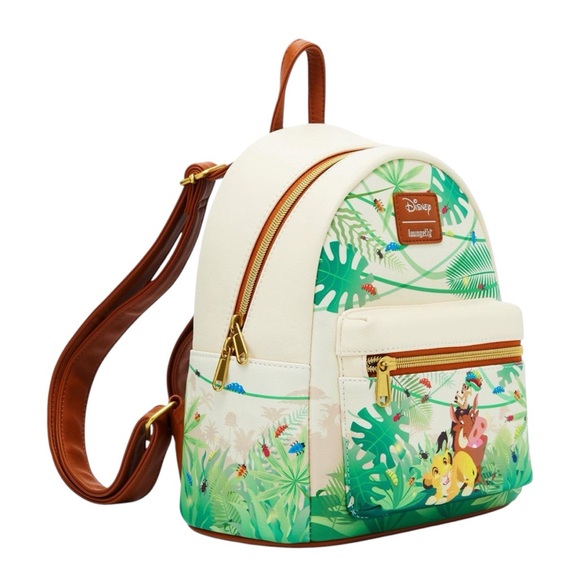 NEW Loungefly Disney The Lion King Jungle Scene Movie Mini Backpack - Picture 2 of 4